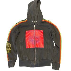 Diesel Haute Kultur Alternative Energy‎ Black Hoodie Size S Mens full zip Cotton